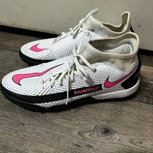 Nike Phantom GT Academy Dynamic Fit FG/MG indoor soccer cleats White & Pink